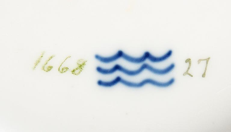 TERRIN samt FAT, "Sachsisk blomst", Royal Copenhagen.