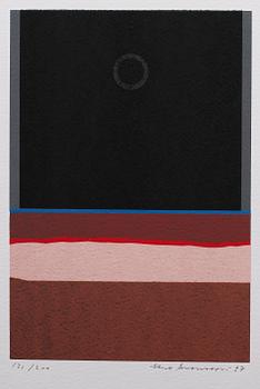 UNO SVENSSON, 4 st, serigrafier, signerade och numrerade.