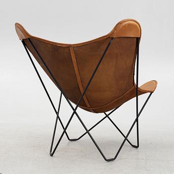 Leather, armchair, "Pampa Mariposa Butterfly Chair".