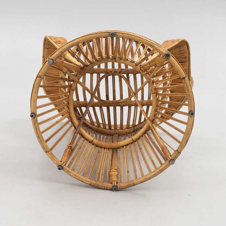 Gio Ponti & Lio Carminati, wicker chair, "Conte Biancamano", Bonacina, Italy, second half of the 20th century.