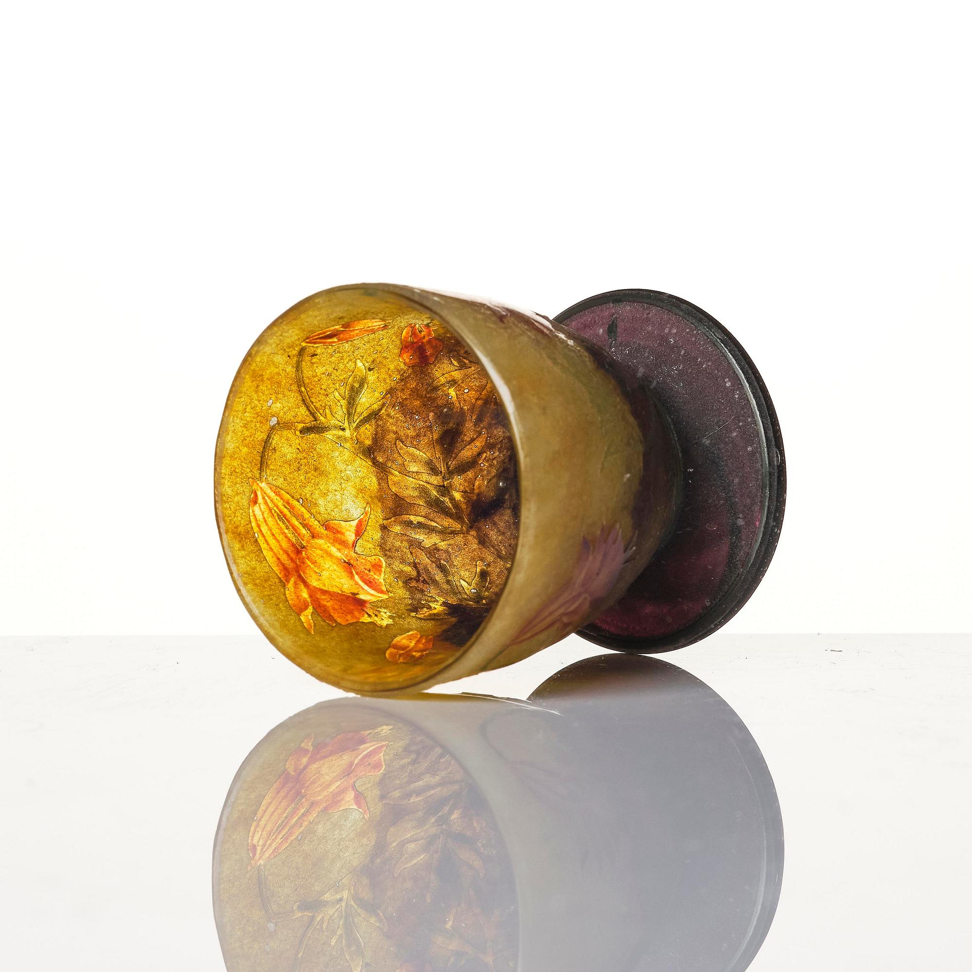 Daum Frères, an Art Nouveau miniature cameo glass vase, Nancy, France.