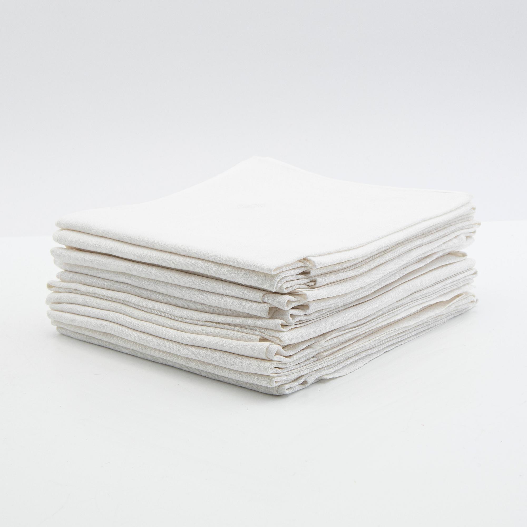 Napkins a total of 73 pcs damask various patterns first half of the 20th century.