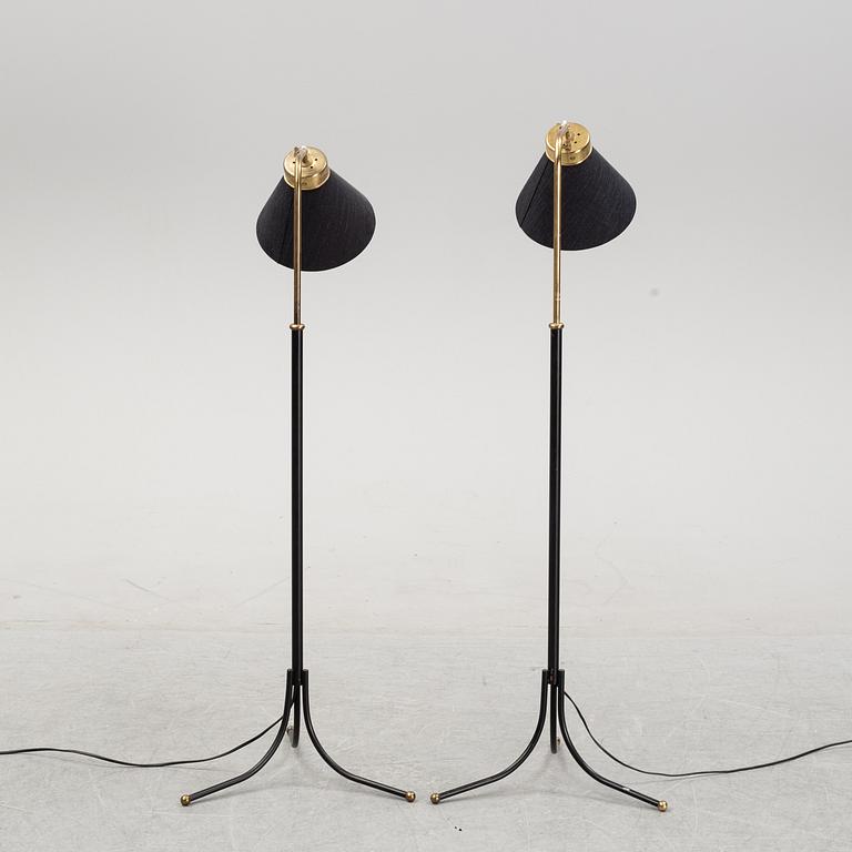 A pair of model 1848 floor lights by Josef Frank for Firma Svenskt Tenn.