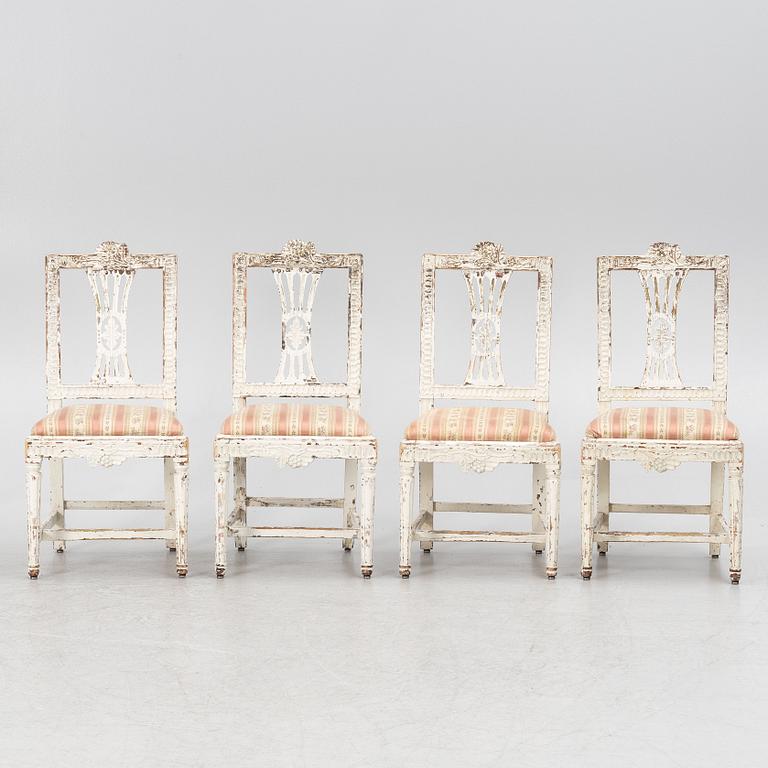 Stolar, 4 st, Lindome, 1700-talets slut, Sengustavianska.