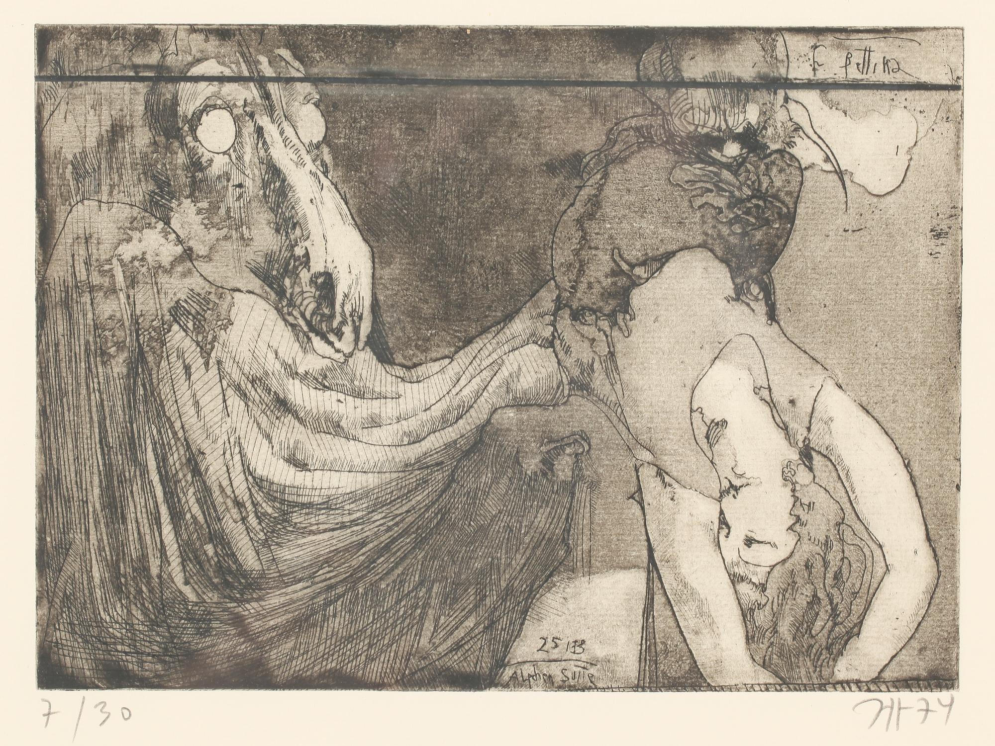 HORST JANSSEN, etsning, sign o numr 7/30.