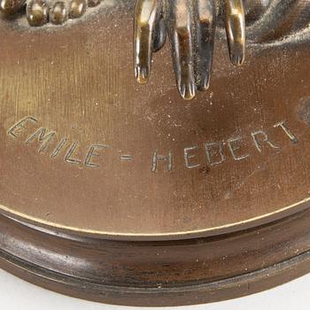 PIERRE EUGÈNE ÉMILE HÉBERT, a signed bronze sculpture.