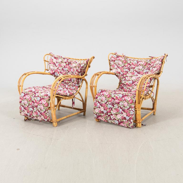 A pair of John Larsson armchairs for KW Larsson 1950s.