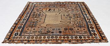 Carpet, Qashqai, lion, second half of the 19th century.
