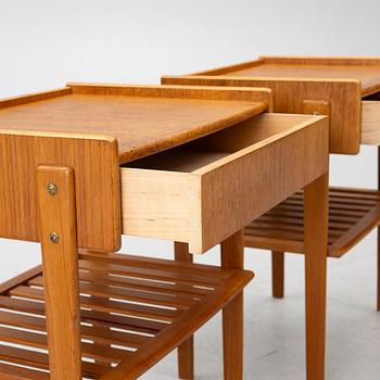 Pair of bedside tables, 1950s.