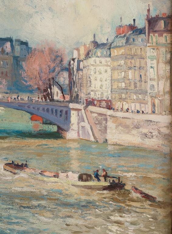 "La Seine à Paris, près de l'Hôtel-de-Ville".