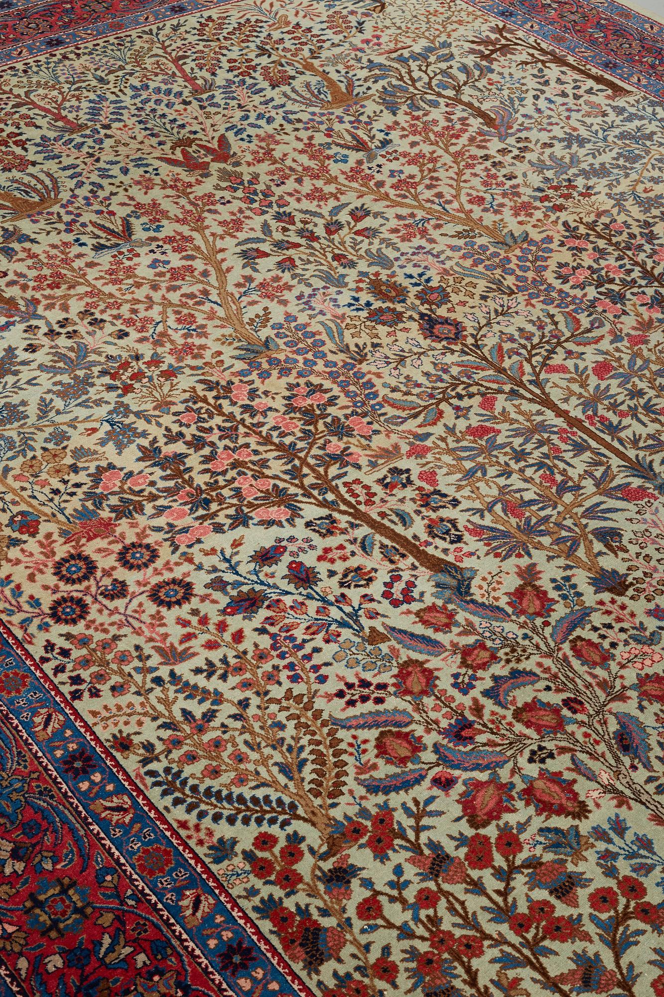 A CARPET, a semi-antique Tabriz probably, ca 393 x 284 cm.