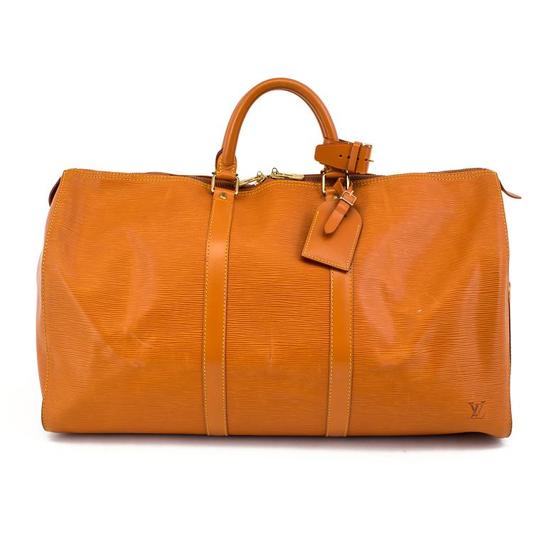 VÄSKA, "Keepall 50 Epi", Louis Vuitton.