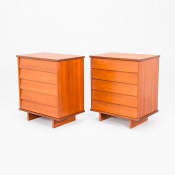 Ilmari Tapiovaara, A pair of bedside tables model 1503 for Asko Finland, 1960s.