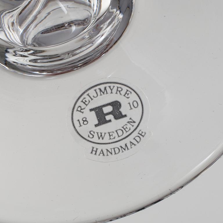 VINGLAS, 6 st, klarglas, "Antik", Reijmyre Glasbruk.