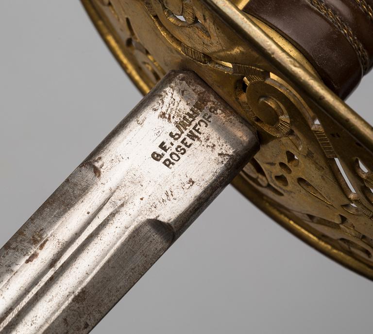 SABEL, (Pallasch) m/1893 för officer vid Kavalleriet, lång modell.