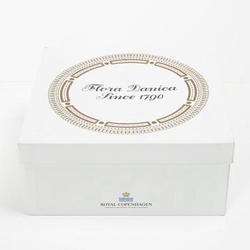 Royal Copenhagen, a 'Flora Danica' tea cup and saucer, Denmark, 1953.