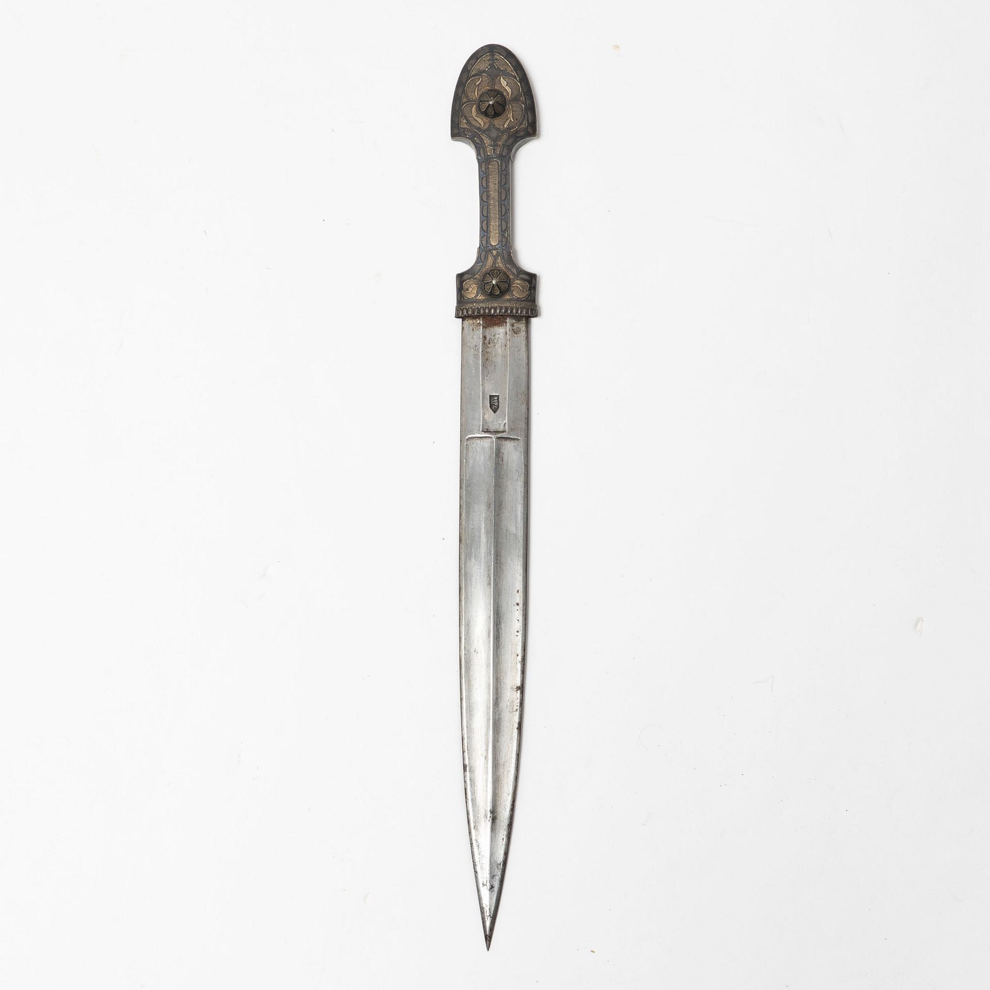 Kindjal, Caucasian, 19th century.