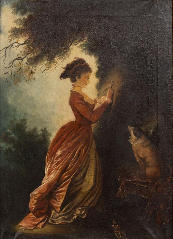 Unknown artist, 19th century, By the love tree.