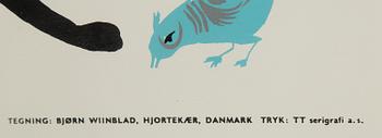 BJÖRN WIINBLAD, a silk screen poster, TT Serigrafi AS, Denmark.
