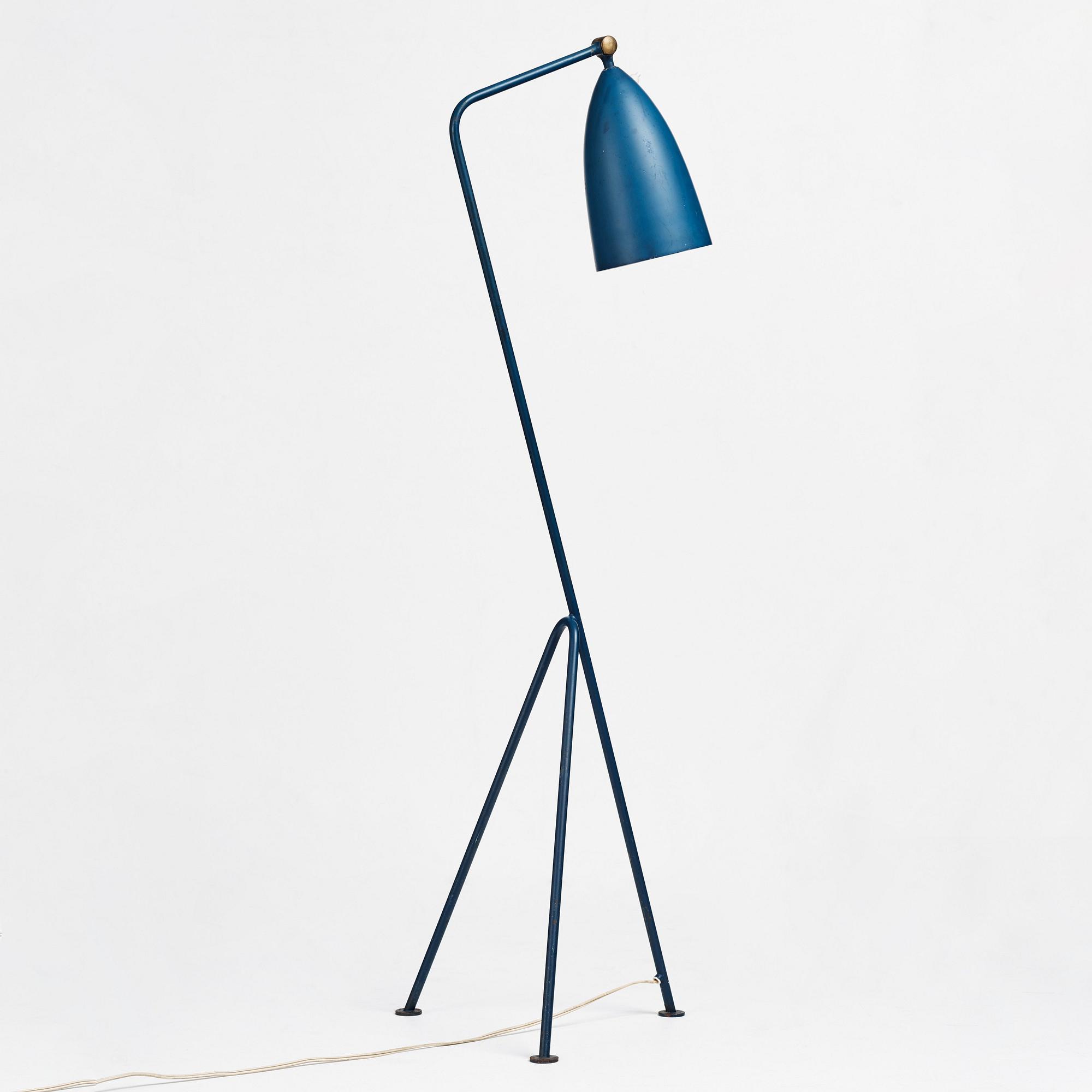 Greta Magnusson Grossman, a "G-33" (Grasshopper) floor light for Bergbom's, Malmö, Sweden 1950's.