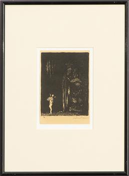 John Bauer, "En sådan eländig liten bleknos, sa Trollet".