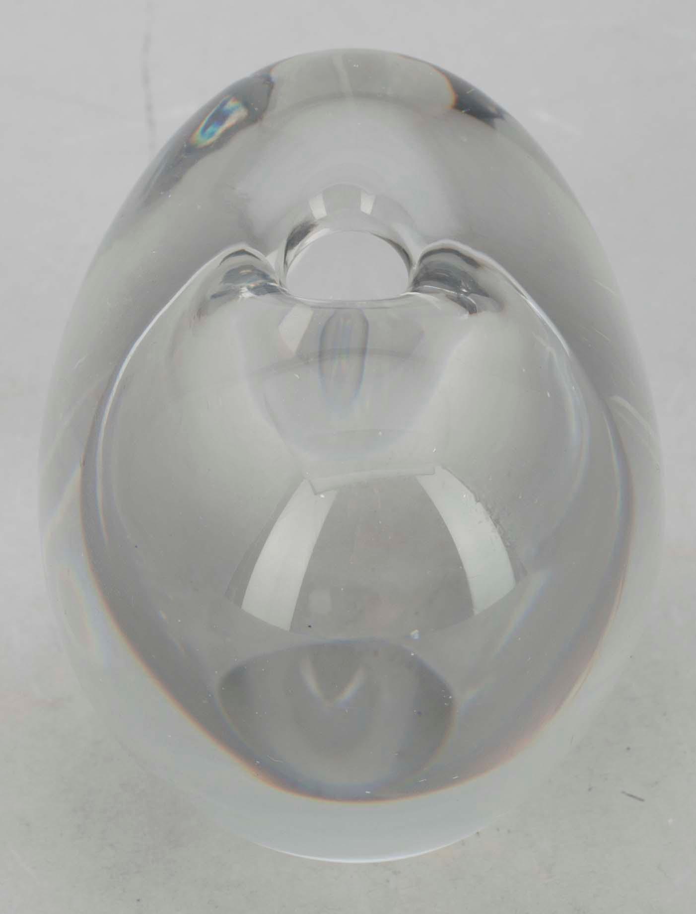 SKULPTUR, glas "Hjärta",  sign. Timo Sarpaneva Iittala -56.