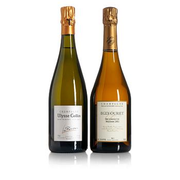 2002 Egly-Ouriet Brut Grand Cru Millésime & Ulysse Collin Les Pierrieres Blanc de Blancs.