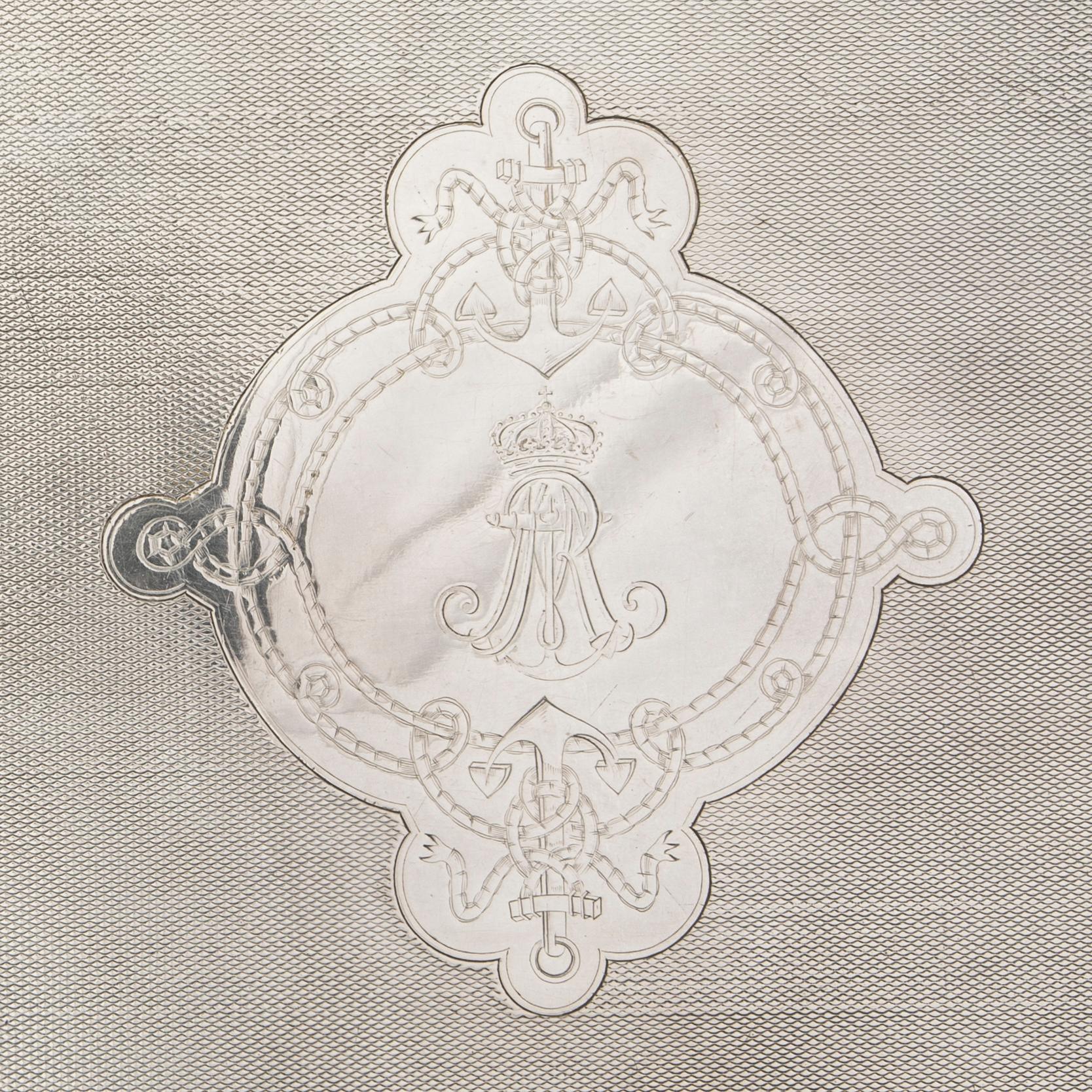Tray Fratelli Broggi Italy first half of the 20th century nickel silver.