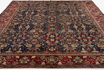 Matta, antik Agra, norra Indien, ca 525 x 400 cm.