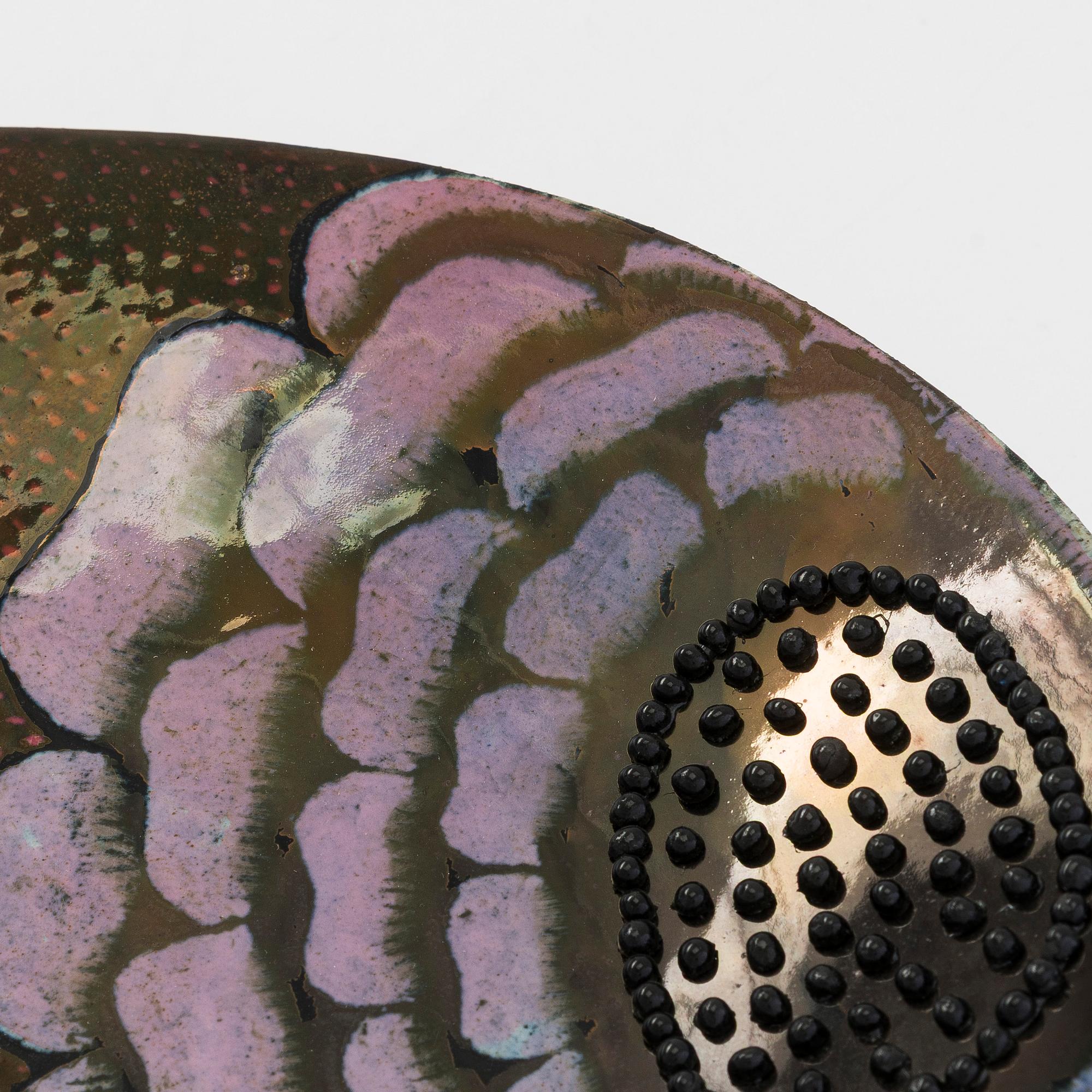 Birger Kaipiainen, dekorationsfat, keramik, signed Kaipiainen, Arabia.