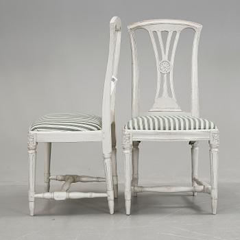 STOLAR, 4 st, gustaviansk stil, 1900-tal.