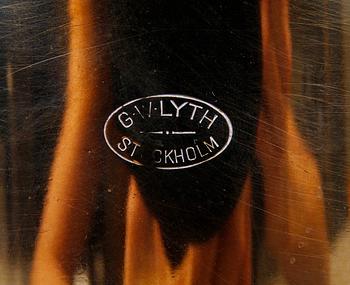 KOMPASSHUS MED KOMPASS, mässing, märkt GW Lyth, Stockholm 1800-tal.