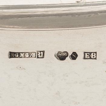 Plates, 2, silver, KG Markströms, Uppsala 1931 and GAB, Stockholm 1937 respectively.