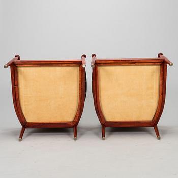 Kerstin Hörlin-Holmquist, a pair of "Skrindan" armchairs for OPE Möbel, second half of the 20th century.