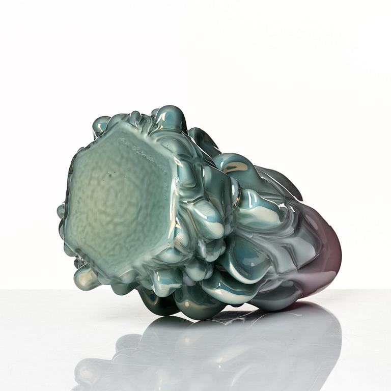 Hanna Hansdotter, a "Stucco print" glass sculpture, The Glass Factory, Boda Glassworks, Sweden 2019.
