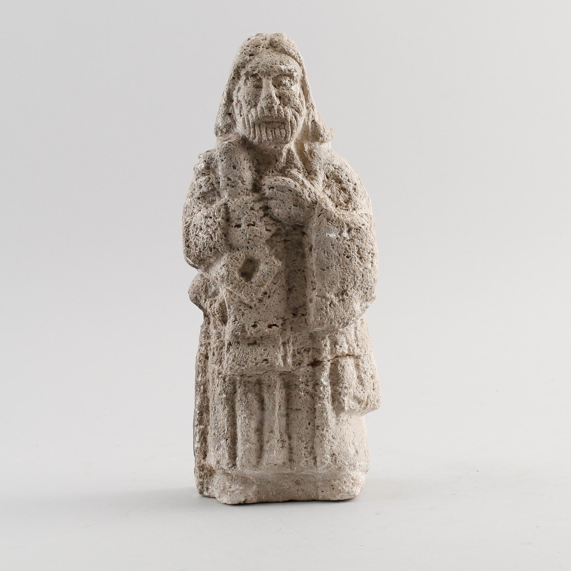 SKULPTUR, kalksten, möjligen 1800-tal eller äldre.