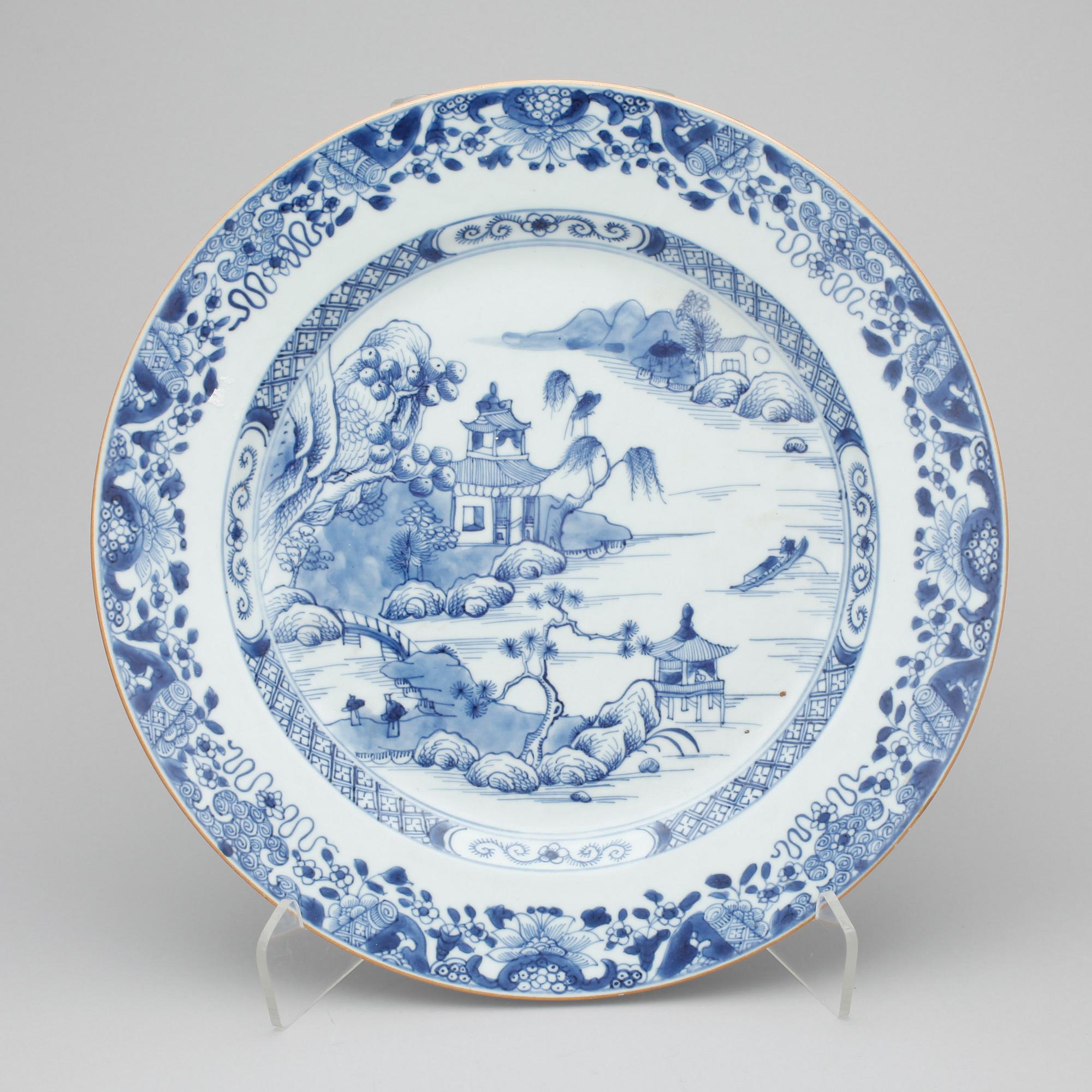 FAT, 2 st, porslin, Kina, 1700-tal.