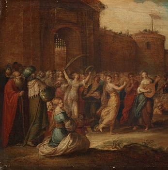 Frans Francken II Studio of, David's Entry into Jerusalem.