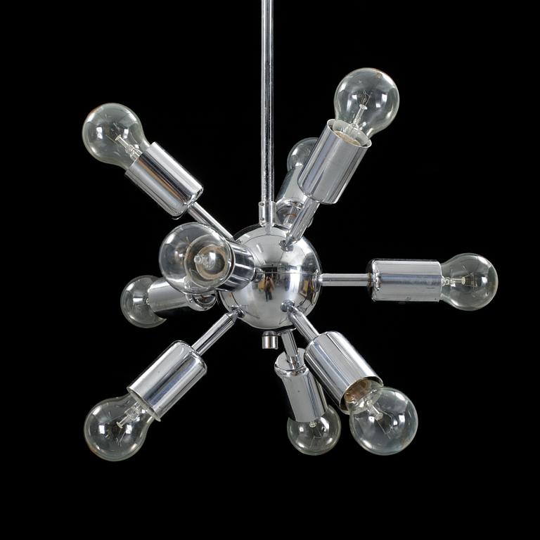 TAKLAMPA, 1960-tal. Höjd ca 73 cm.