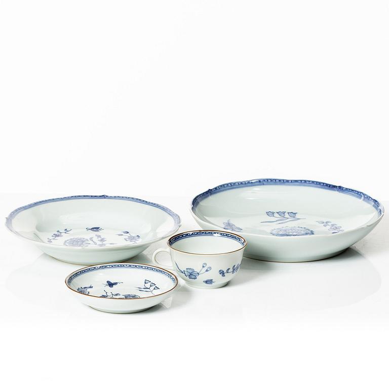 A 65-piece dinner service,  'Nejlika', from Ikea's 18th-century series, 1990s.