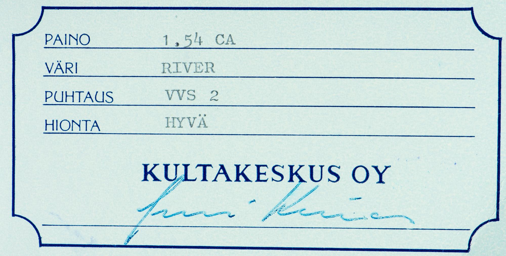 DIAMANT, briljantslipad 1,54 ct D-E (River) / VVS2.