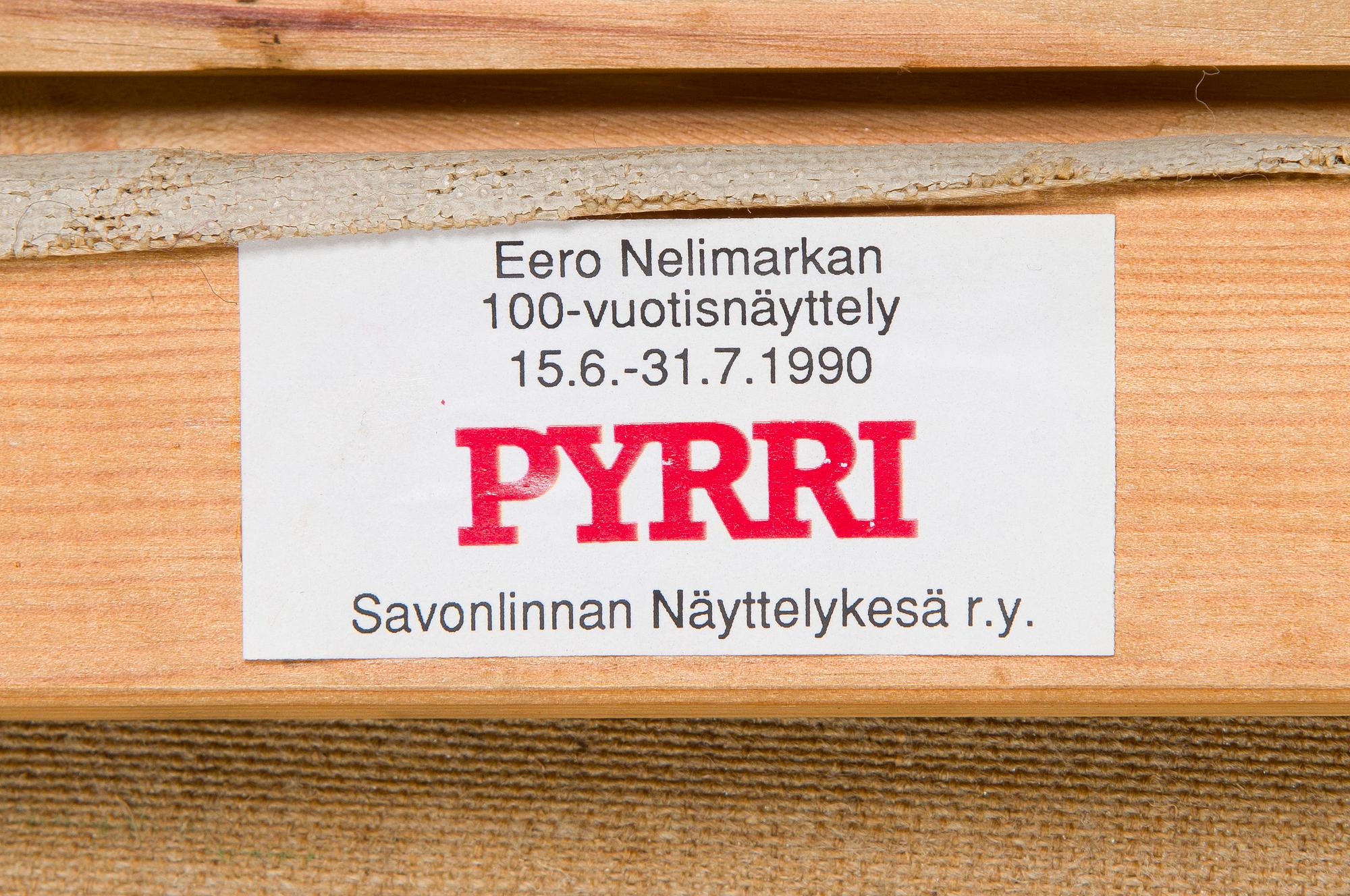 Eero Nelimarkka, Self-portrait in the studio.