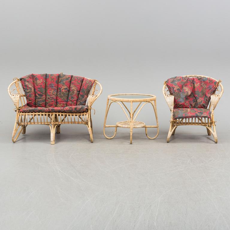 TRÄDGÅRDSMÖBEL, 3 delar, 1900-talets andra hälft.