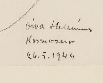 Konstnärsmapp med arbeten av olika finska konstnärer, 1944.