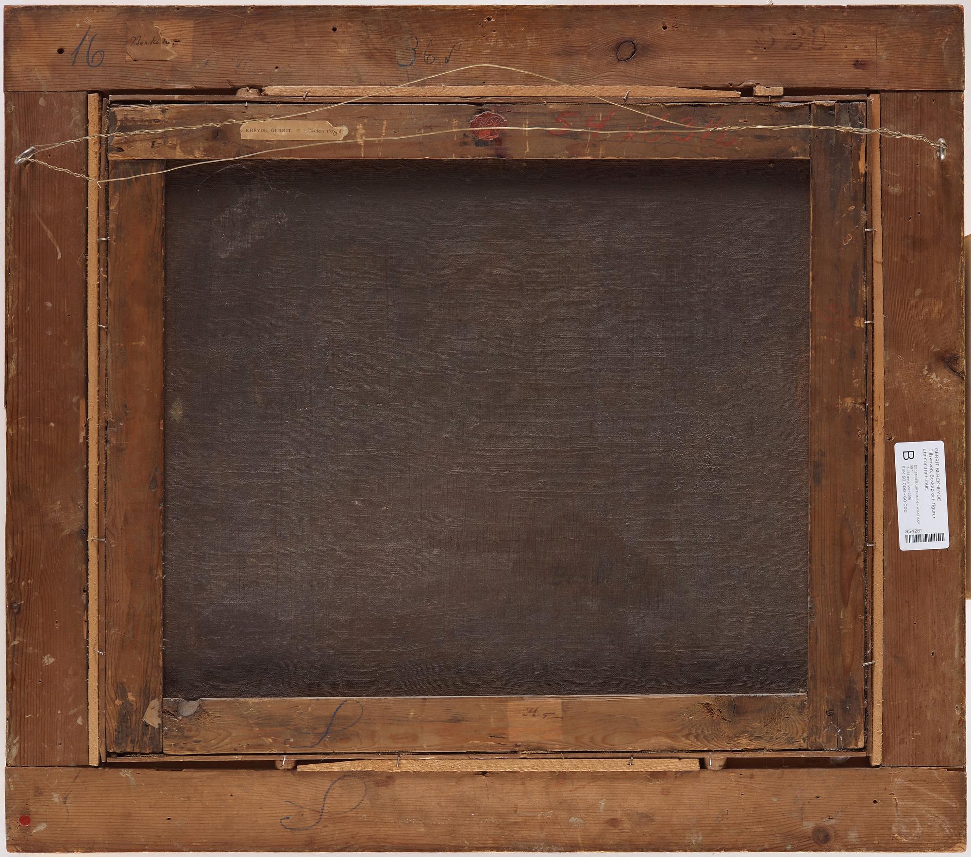 GERRIT BERCKHEYDE, tillskriven, olja på duk.