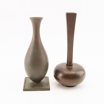 Vases 2 pcs GAB 1940s bronze.