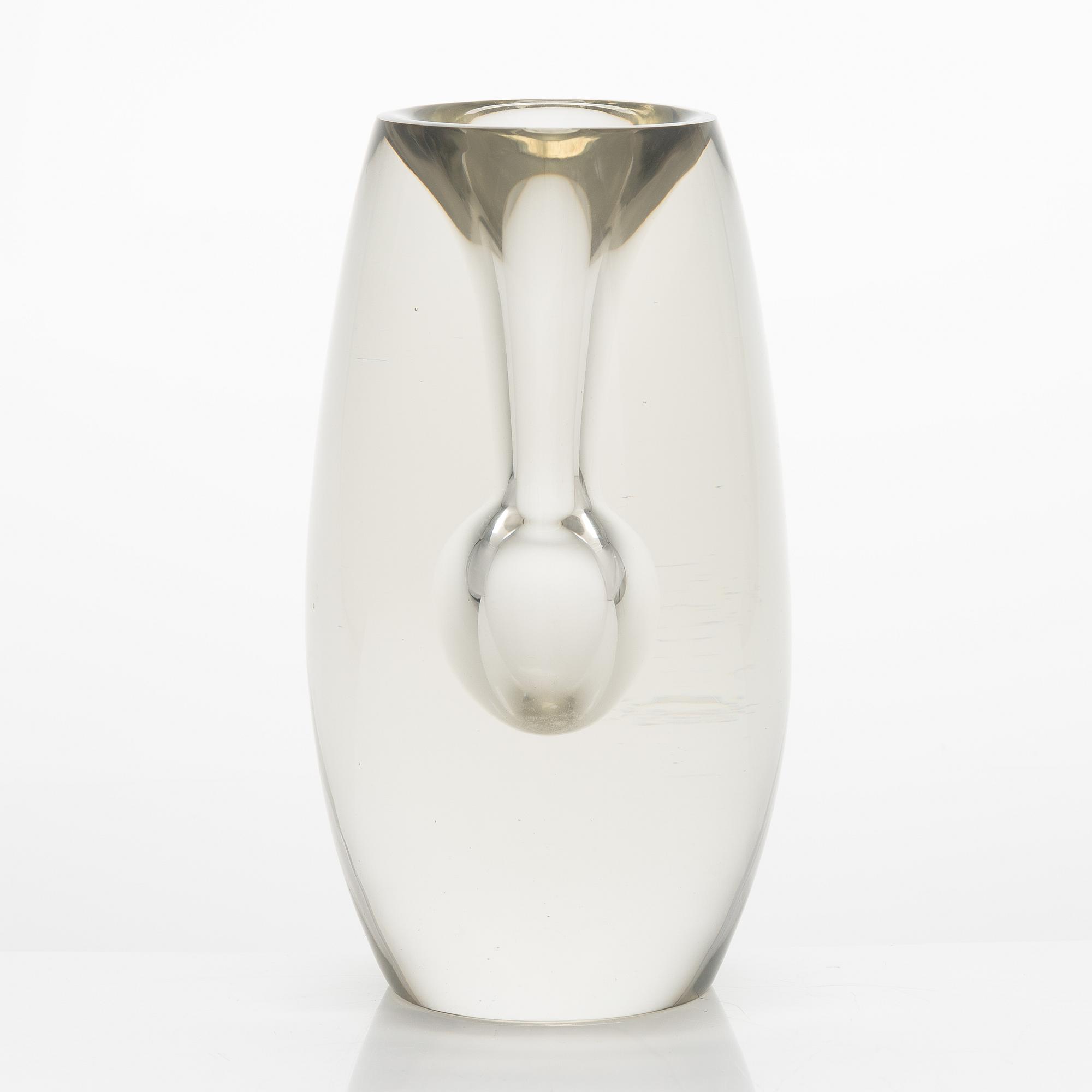 Tapio Wirkkala, A 'Tokyo' glass vase signed Tapio Wirkkala Iittala.