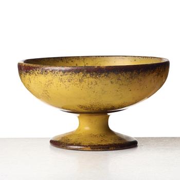 Hans Hedberg, a faience footed bowl, Biot, France.