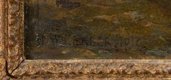 Benjamin Williams Leader, The old churchyard.