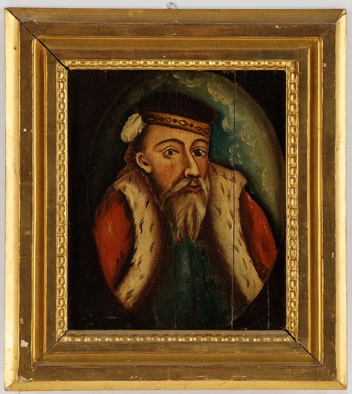Unknown artist, around 1800, oil on panel, 2.